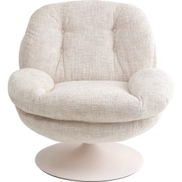 Fauteuil pivotant beige - Cosy - Kare Design