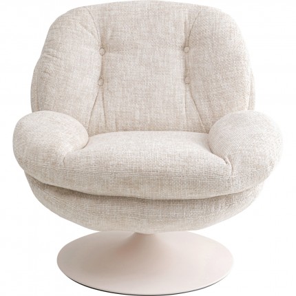 Fauteuil pivotant Cosy beige Kare Design