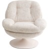 Beige Swivel Armchair - Cosy - Kare Design