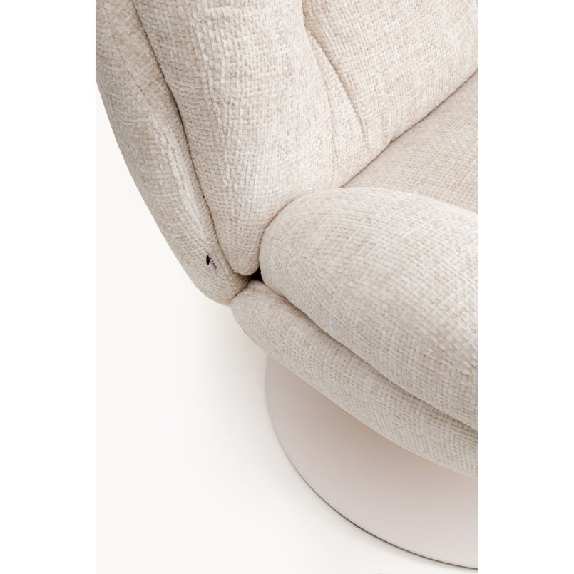 Fauteuil pivotant beige - Cosy - Kare Design