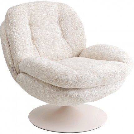 Fauteuil pivotant Cosy beige Kare Design