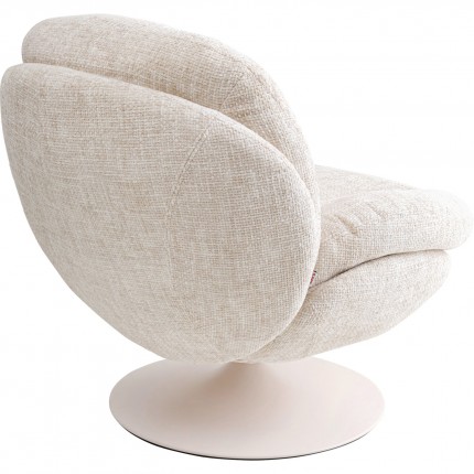 Fauteuil pivotant Cosy beige Kare Design