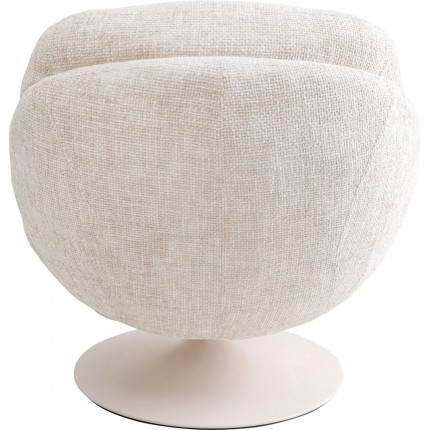 Fauteuil pivotant Cosy beige Kare Design