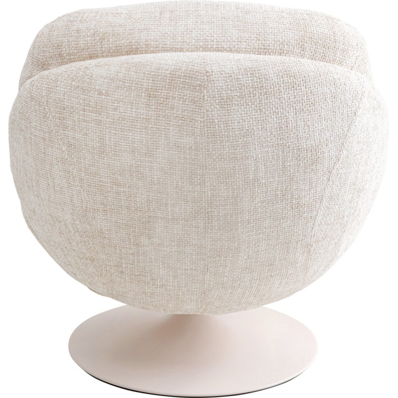 Fauteuil pivotant beige - Cosy - Kare Design