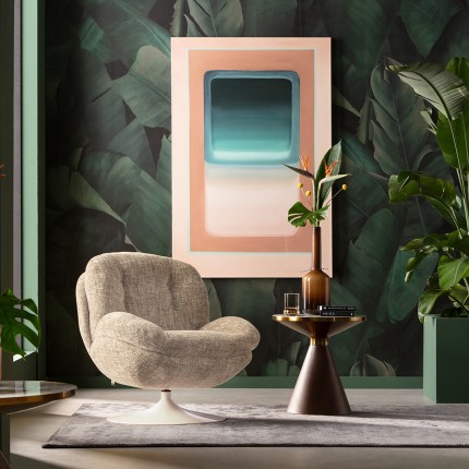 Fauteuil pivotant Cosy beige Kare Design