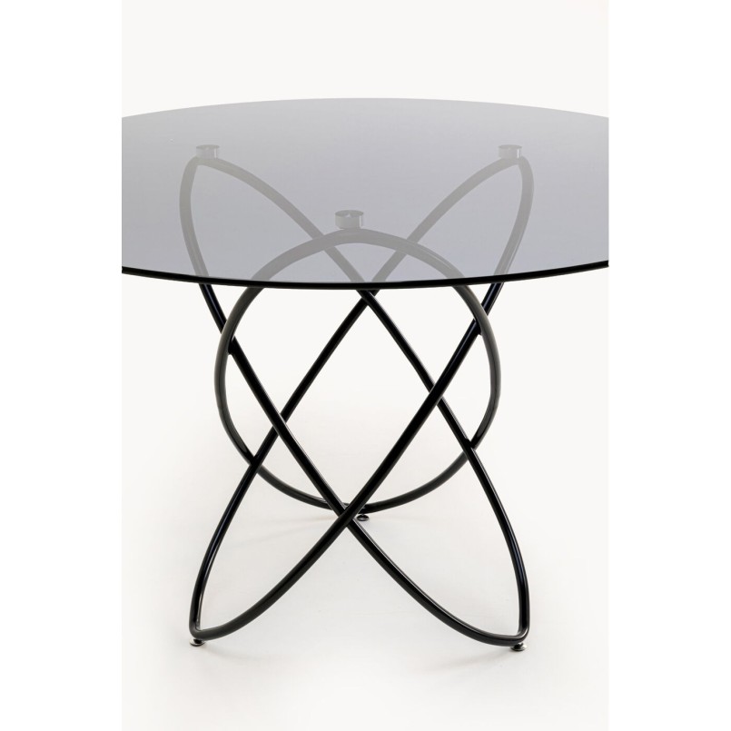 Table Molekular Ø120cm black Kare Design