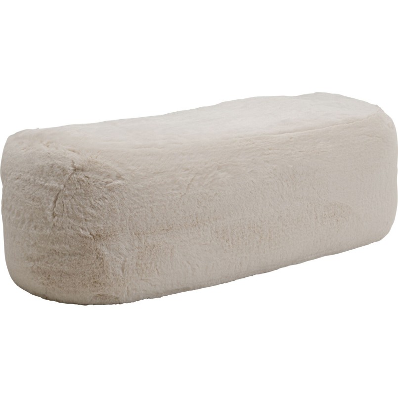 Repose-pieds poils longs crème - Mika - Kare Design