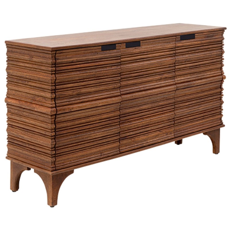 Buffet 3 portes en manguier massif sculpté - Santos - Kare Design