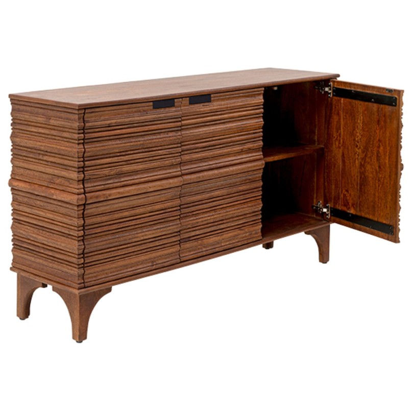 Buffet 3 portes en manguier massif sculpté - Santos - Kare Design