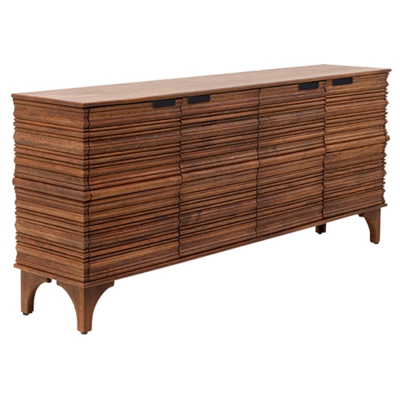 Buffet 4 portes en manguier massif sculpté - Santos - Kare Design