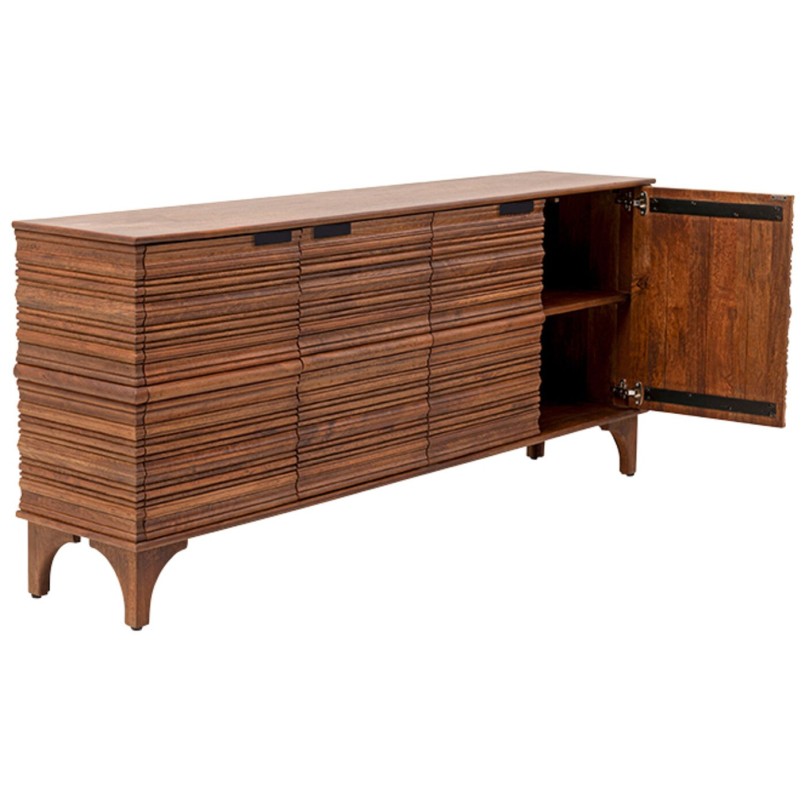Buffet 4 portes en manguier massif sculpté - Santos - Kare Design