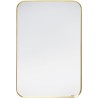 Miroir rectangle en laiton - Simply - Kare Design