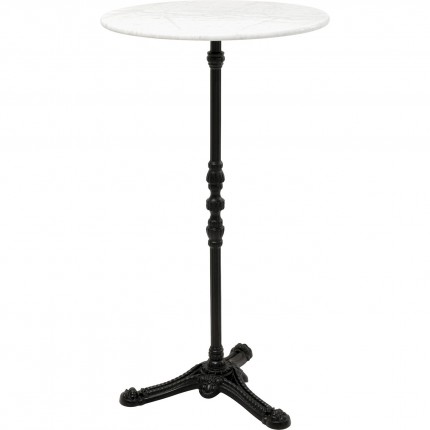 Bar table Bistrot Ø60cm white marble Kare Design