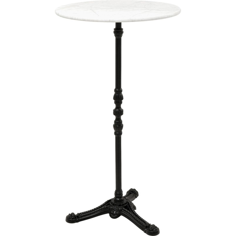 Table de bar en marbre blanc - Bistrot - Kare Design
