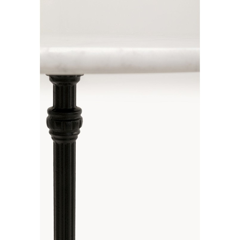 Table de bar en marbre blanc - Bistrot - Kare Design