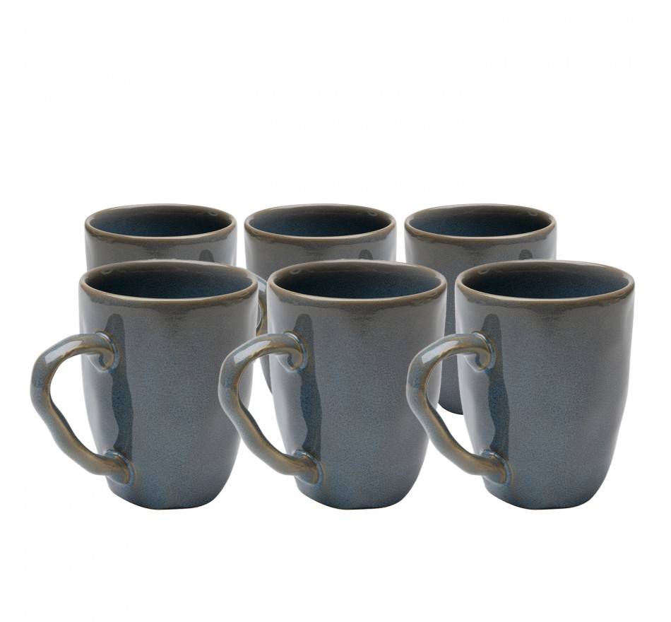 Mugs Organic bleus set de 6 Kare Design Mugs Organic bleus set de 6 Kare Design