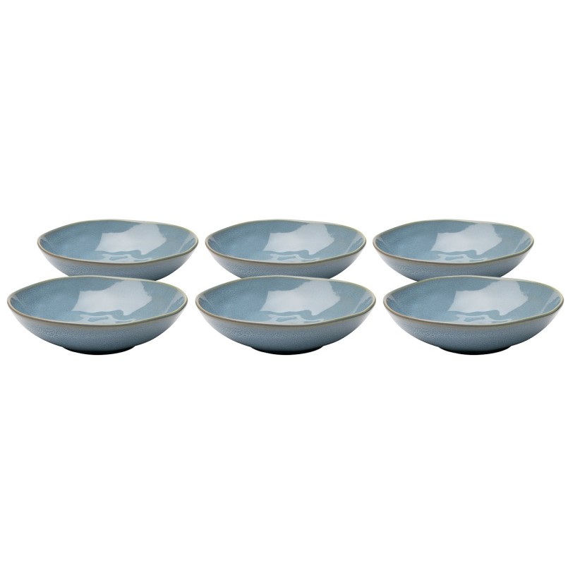 Assiettes creuses bleues en faïence - Organic - Kare Design