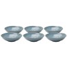 Assiettes creuses bleues en faïence - Organic - Kare Design