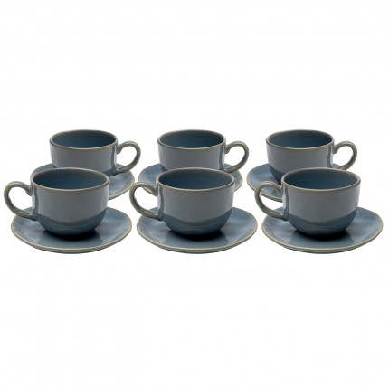 Tasses à café Organic bleues set de 6 Kare Design
