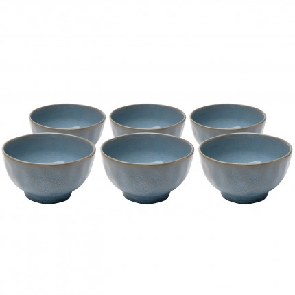 Bols Organic 15cm bleus set de 6 Kare Design Bols Organic 15cm bleus set de 6 Kare Design