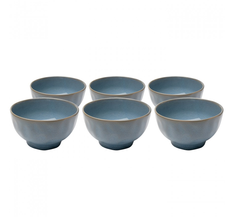 Bowl Organic Ø15cm blue (6/set) Kare Design Bowl Organic Ø15cm blue (6/set) Kare Design