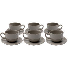 Tasses à café en faïence taupe - Organic - Kare Design
