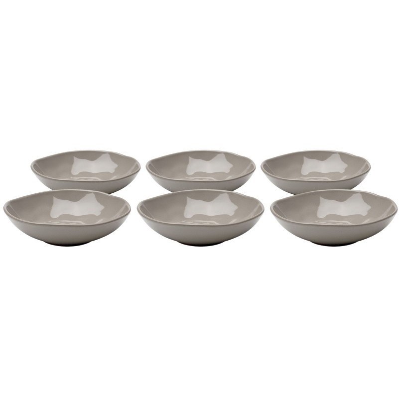 Assiettes creuses en faïence taupe - Organic - Kare Design