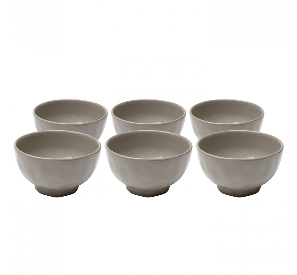 Bowl Organic Ø15cm taupe (6/set) Kare Design Bowl Organic Ø15cm taupe (6/set) Kare Design