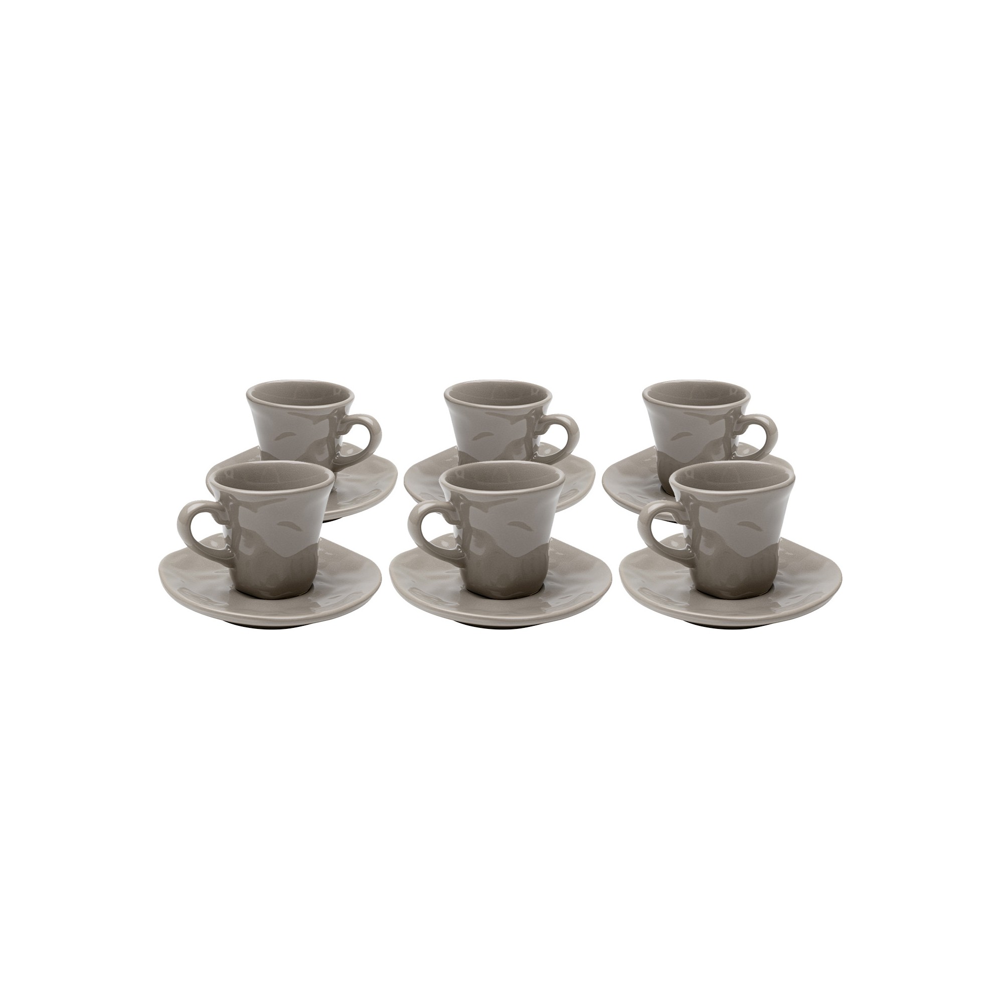 Espresso Cup Organic taupe (6/set) Kare Design