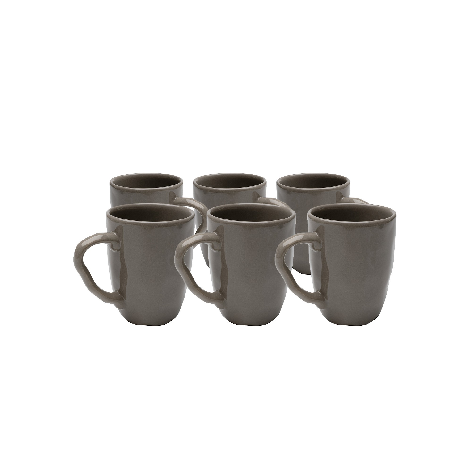 Mug Organic taupe (6/set) Kare Design