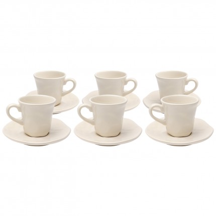 Espresso Cup Organic cream (6/set) Kare Design