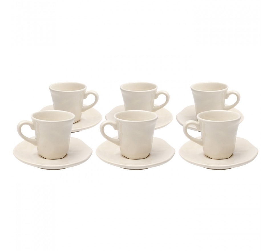Espresso Cup Organic cream (6/set) Kare Design Espresso Cup Organic cream (6/set) Kare Design