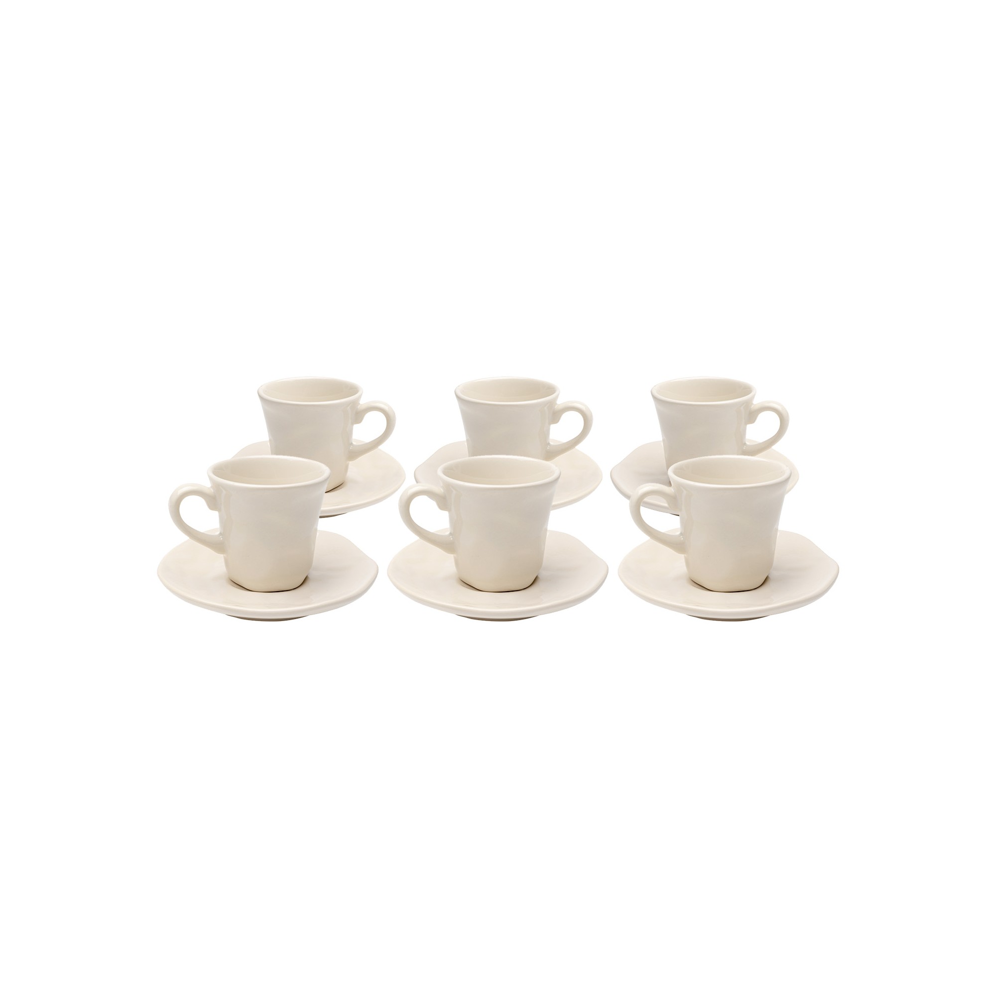 Espresso Cup Organic cream (6/set) Kare Design