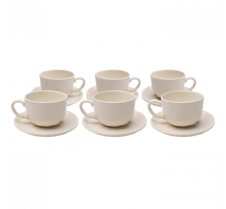 Coffee Cup Organic cream (6/set) Kare Design Coffee Cup Organic cream (6/set) Kare Design
