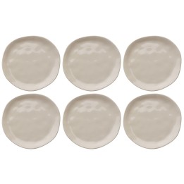 Assiettes à dessert en faïence crème - Organic - Kare Design