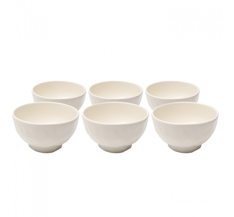 Bowl Organic Ø15cm cream (6/set) Kare Design Bowl Organic Ø15cm cream (6/set) Kare Design