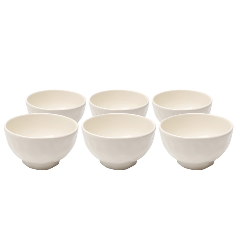 Bowl Organic Ø15cm cream (6/set) Kare Design