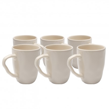 Mug Organic cream (6/set) Kare Design Mug Organic cream (6/set) Kare Design
