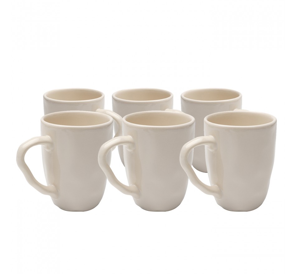Mug Organic cream (6/set) Kare Design Mug Organic cream (6/set) Kare Design