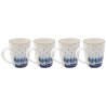Mugs en grès blanc et bleu - Dalia - Kare Design