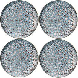 Assiettes plates bleues à motifs - Gioia - Kare Design