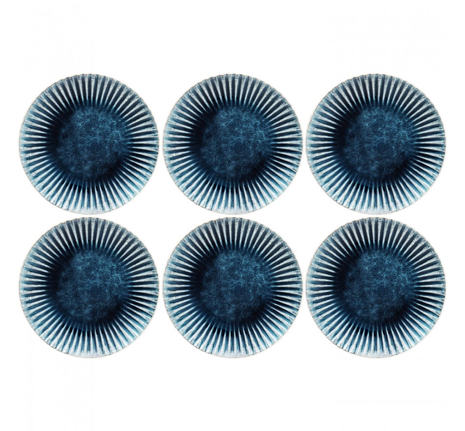 Assiettes Mustique Rim 21cm set de 6 Kare Design Assiettes Mustique Rim 21cm set de 6 Kare Design