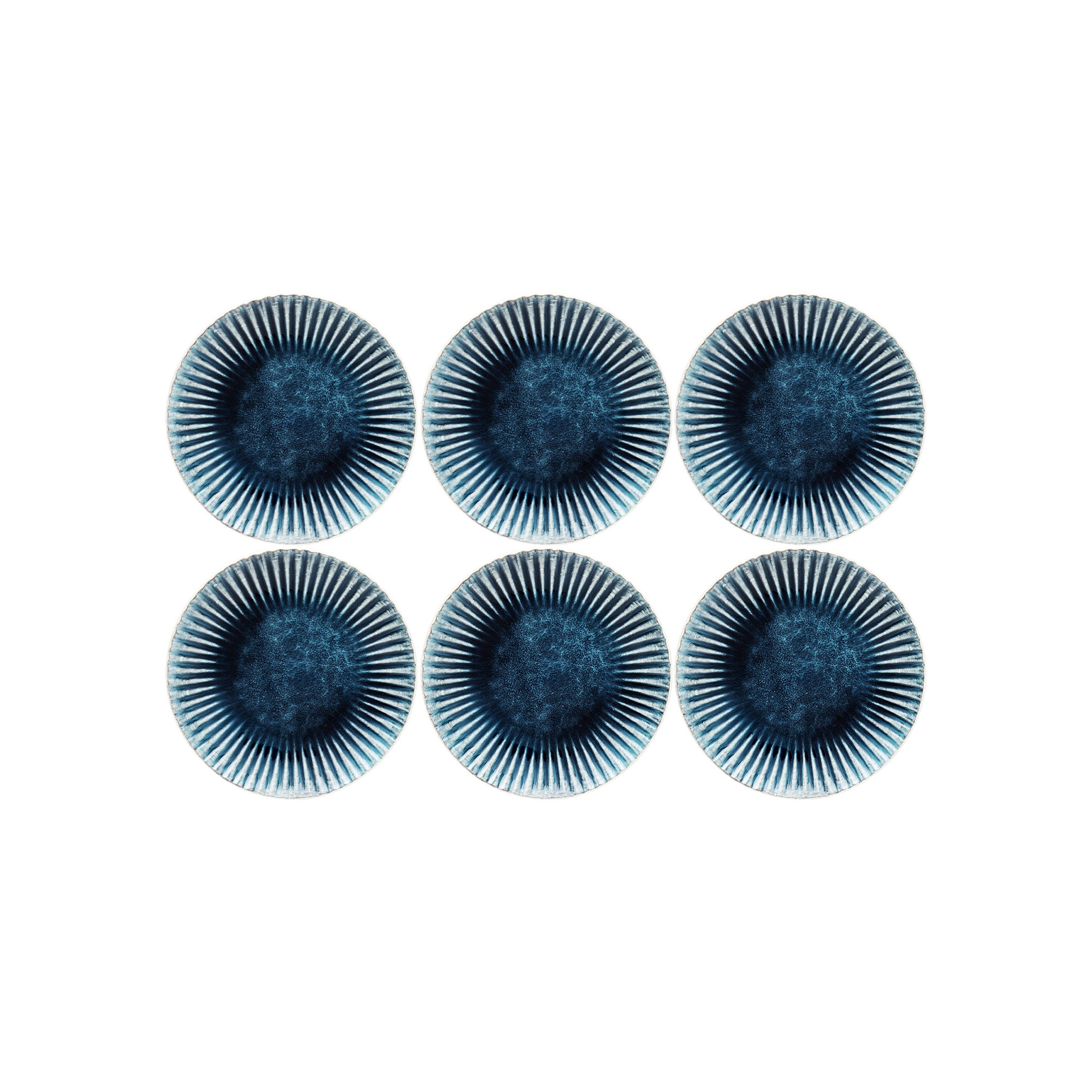 Assiettes Mustique Rim 21cm set de 6 Kare Design