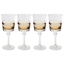 Wine Glass Mimi amber (4/set) Kare Design