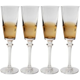 Flûtes à champagne ambrées - Mimi - Kare Design