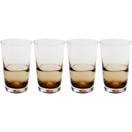 Water Glass Mimi amber (4/set) Kare Design