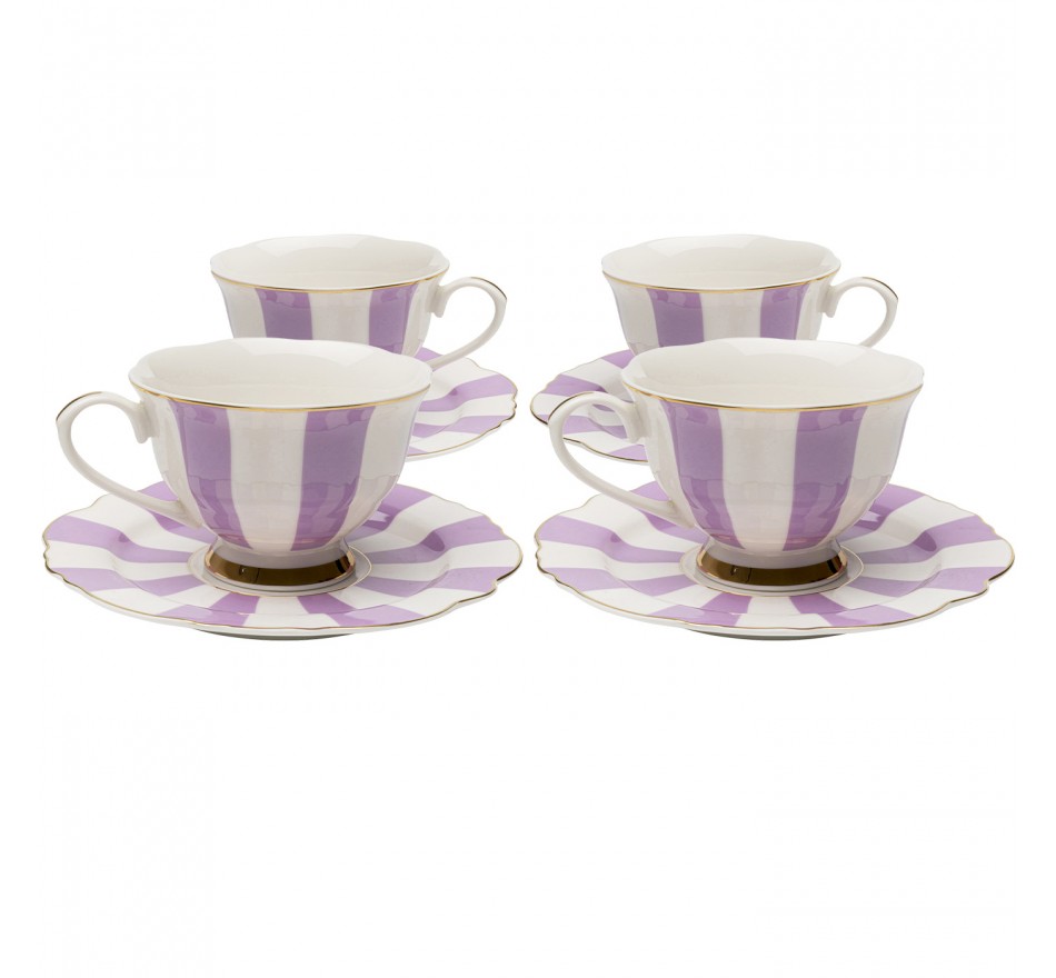 Tasses à café Harlequin violettes set de 4 Kare Design Tasses à café Harlequin violettes set de 4 Kare Design