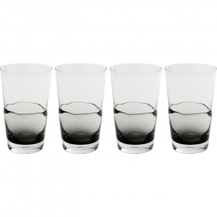 Verres à eau Mimi gris set de 4 Kare Design Verres à eau Mimi gris set de 4 Kare Design