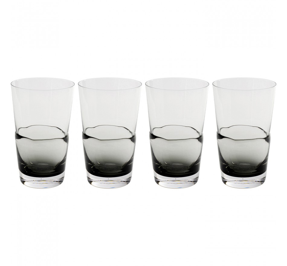 Verres à eau Mimi gris set de 4 Kare Design Verres à eau Mimi gris set de 4 Kare Design