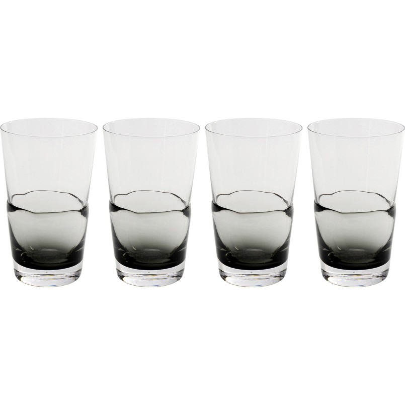 Verres à eau gris - Mimi - Kare Design